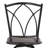 Gruenwald Swivel Upholstered Adjustable Height Counter Stool with Solid Wood Frame