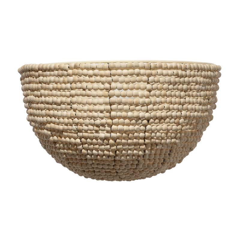Applique murale en bois massif Barnacle, Beige, Beige