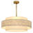 6-Light Shell Drum Chandelier