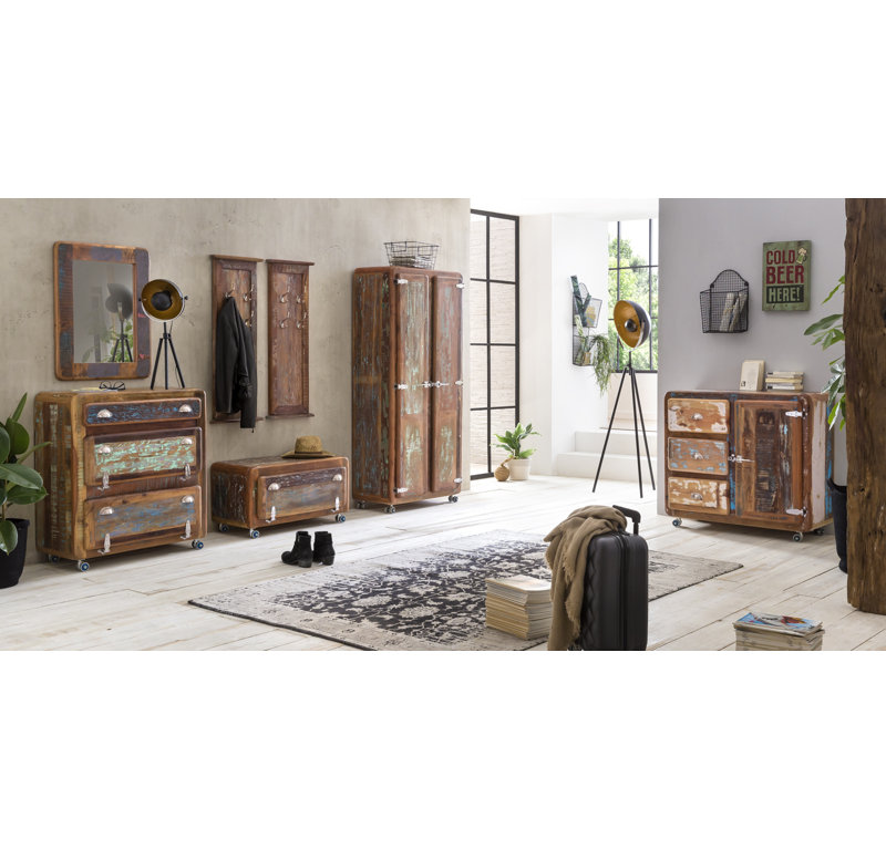 Rukhsar Solid Wood Shoe Storage Cabinet