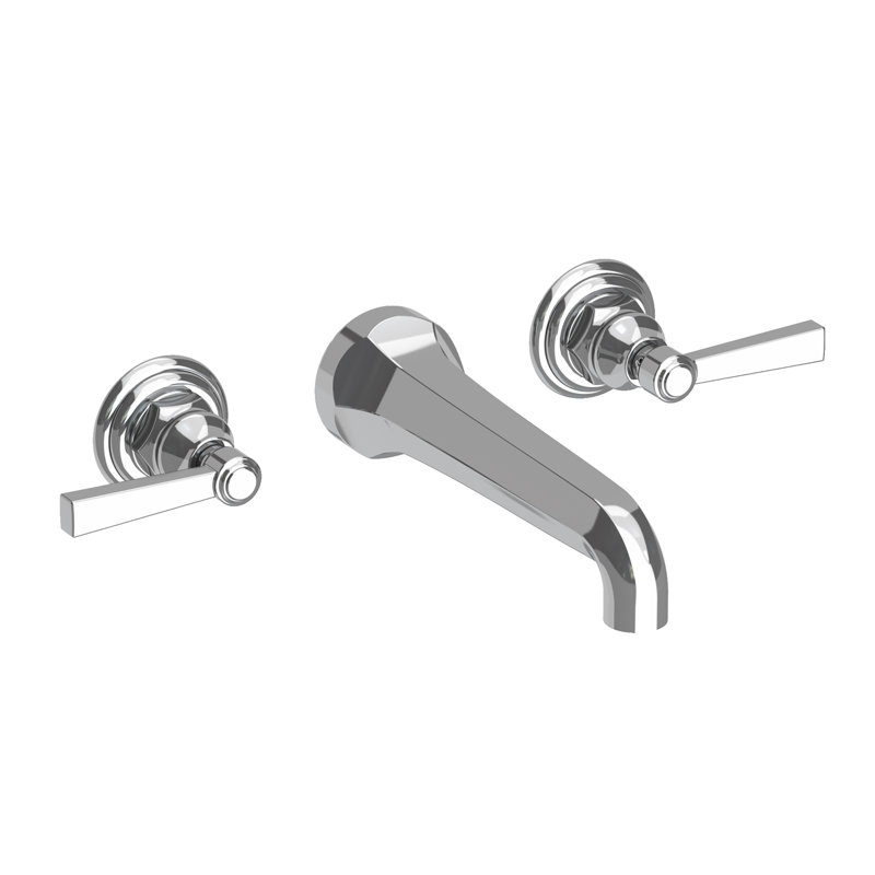 Astor Wall Mount Lavatory Faucet, Polished Chrome