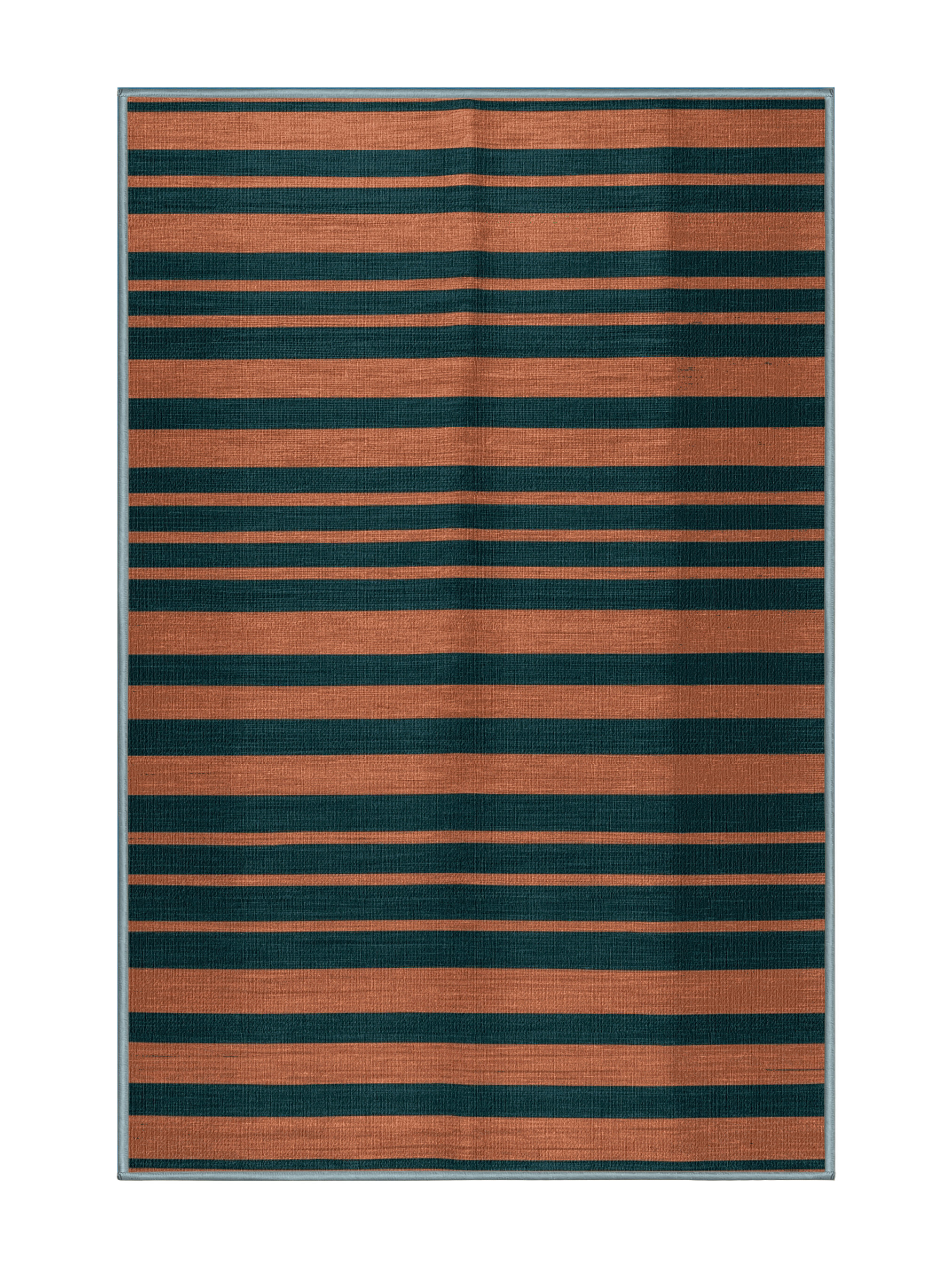 Hokku Designs Machine Washable Horizontal Stripes Blue Area Rug | Wayfair
