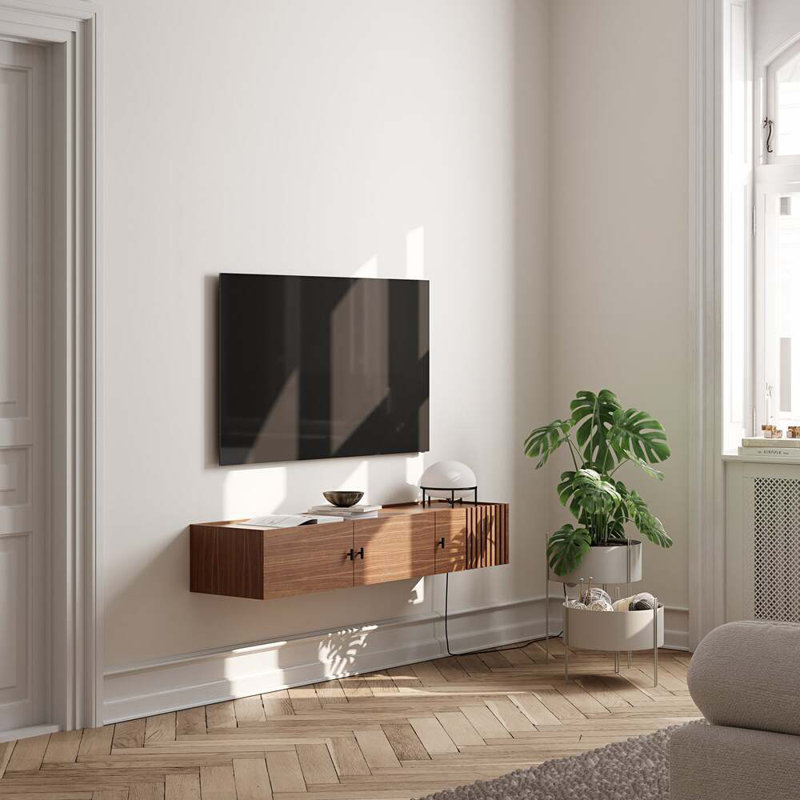 Array Wall-Mounted Sideboard (150 Cm), Walnut