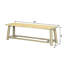 Banc en bois massif 59 po Modern-130598309