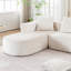 Canapé modulaire modulaire avec méridienne en L, canapé-lit modulaire Cloud avec assise profonde, canapés à compression en éponge sans assemblage requis (tissu beige-velours côtelé)-296240750