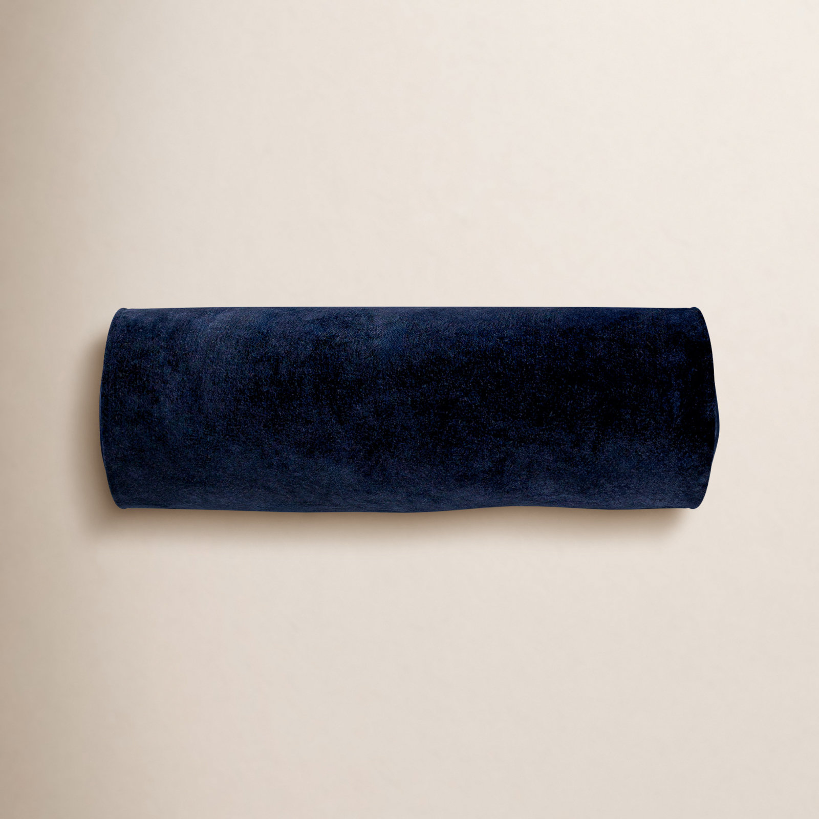 Deane Pillow Cover & Insert Bolster, Dark Blue, Polyester/Pollyfill