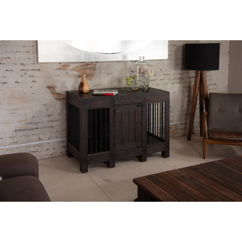 Cage pour animaux Addington entièrement assemblée, Espresso, H 36 po x l 48 po x P 26 po