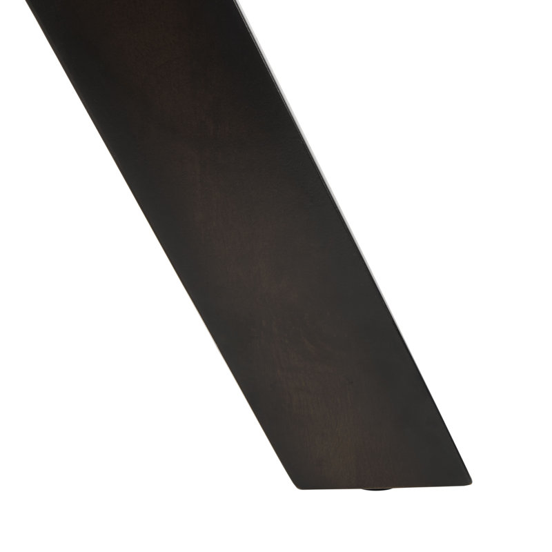 Luis Round Dark Brown Solid Wood Dining Table