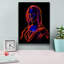 Art mural sur toile Winston Porter «Neon Mona Lisa» par Momart-466566108