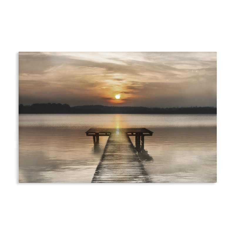 Toile Centric Reflection Sunrise, design par Irene Weisz, H 30 po x l 45 po