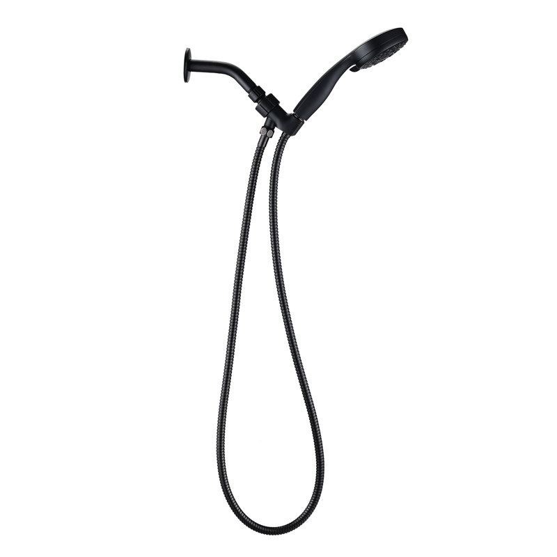 Pomme de douche à main - 5 réglages réglables, matériau, bonne résistance à la chaleur, motif de jet de massage / jet avec finition de tuyau, débit de 2,5 gallons par minute, buses médicaux, motif, relax