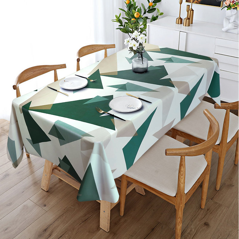 Ayen Geometric Tablecloth, 106" L x 55" W