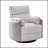 Bocaton Wide Wale Corduroy Upholstery Manual Recliner With Plush Comfort And 360-Degree Swivel, Perfect For Modern And Classic Interiors.-669688515