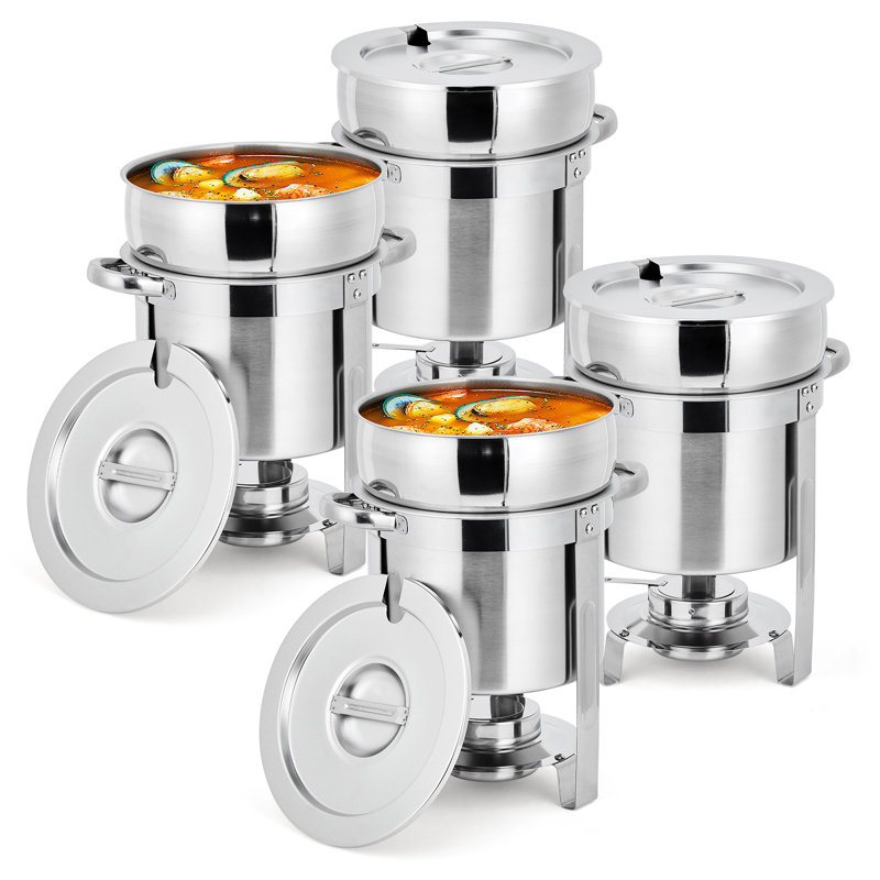 Ensemble de 4 chaudrons à soupe 11QT