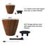 Paquet de 2 pots de 10 pots en plastique avec réservoir-940603552