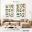 Tableau pour enfants Ashelle Transport Alphabet-108446154