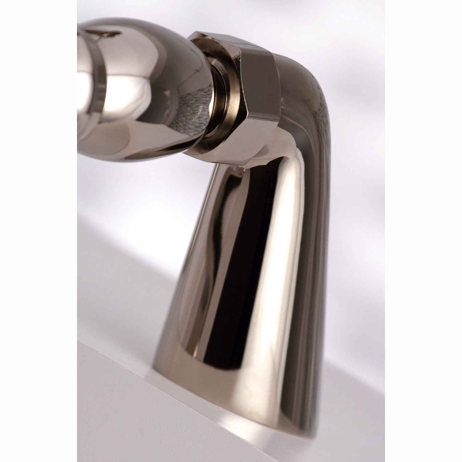 Kingston Deck Clawfoot Tub Faucet with Hand Shower, Polished Nickel
