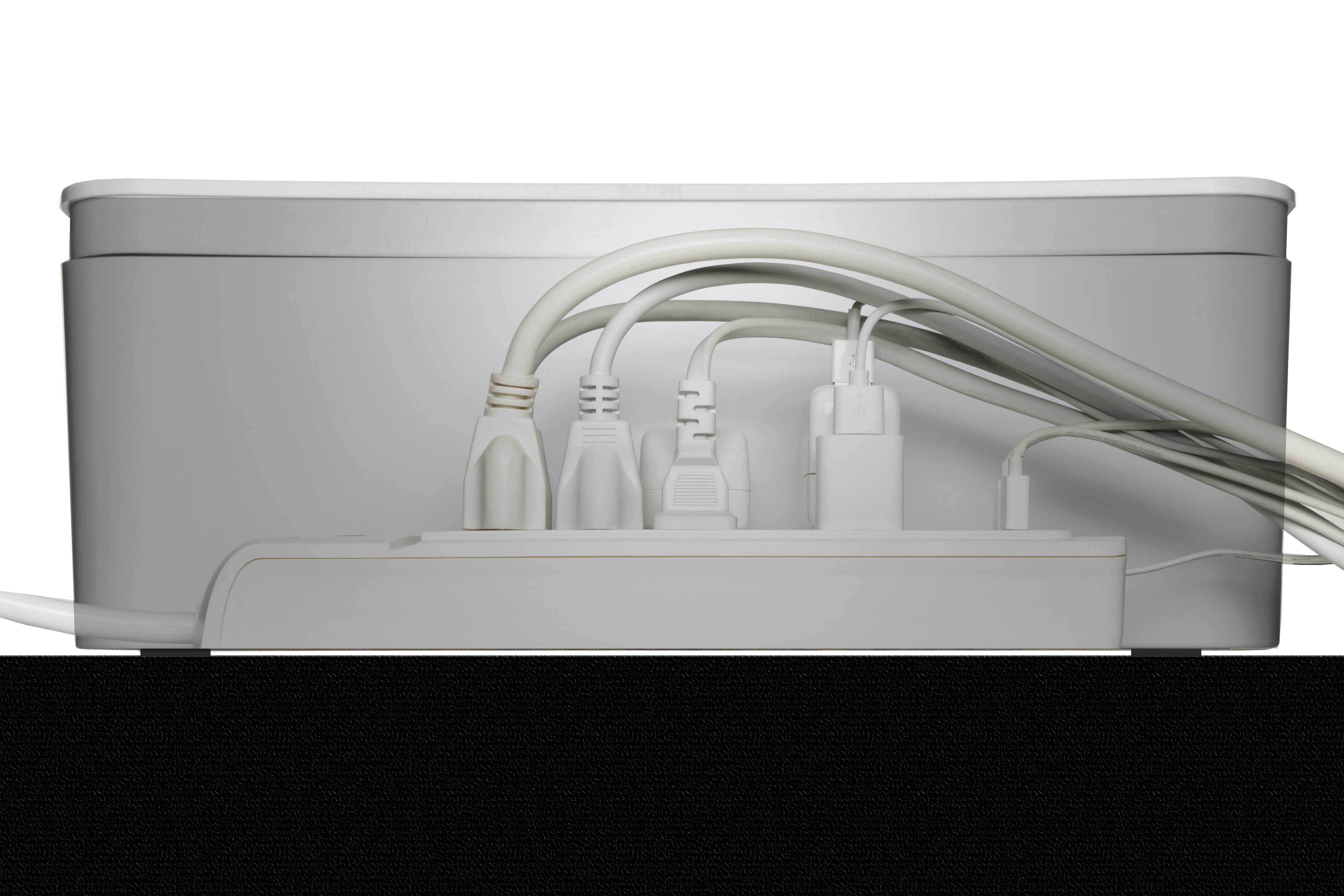 Caja Organizadora para Cables y Alargadores Blanco In-Box UT Wire®
