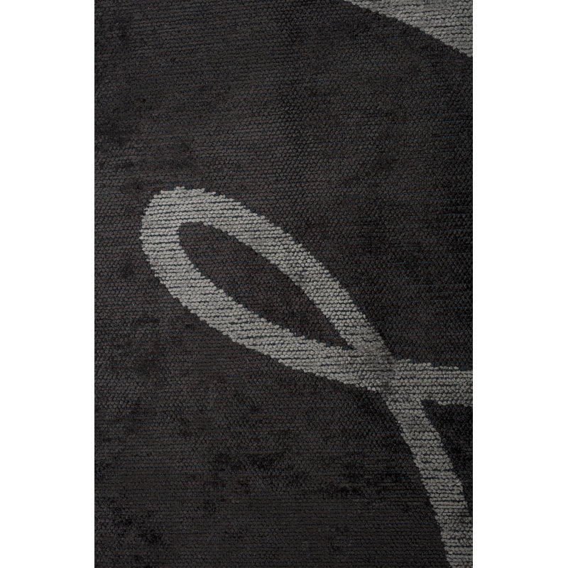 Rapture Gray/White Abstract Luxury Area Rug, Rectangle 7'10" x 11'2"
