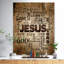 Nuage de mots textuels, art sur toile - Nuage de mots Jésus-35119047-35119051