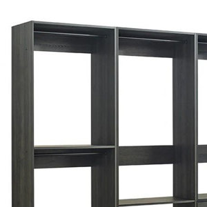 Benjara Dee Modular Freestanding Closet System, 4 Hanging Rods, 6 ...