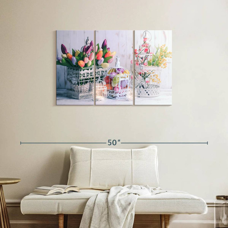 Décoration de Pâques, H 24 po x l 38 po