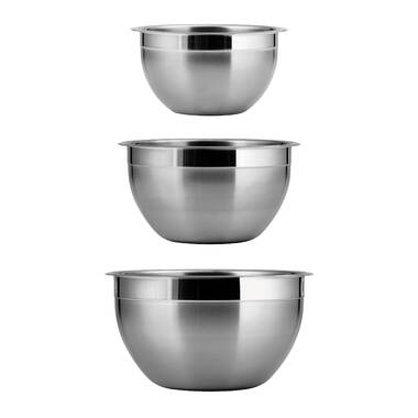 Oster Rosamond 3 Piece Stainless Steel Mixing Bowl Set In Silver : Target