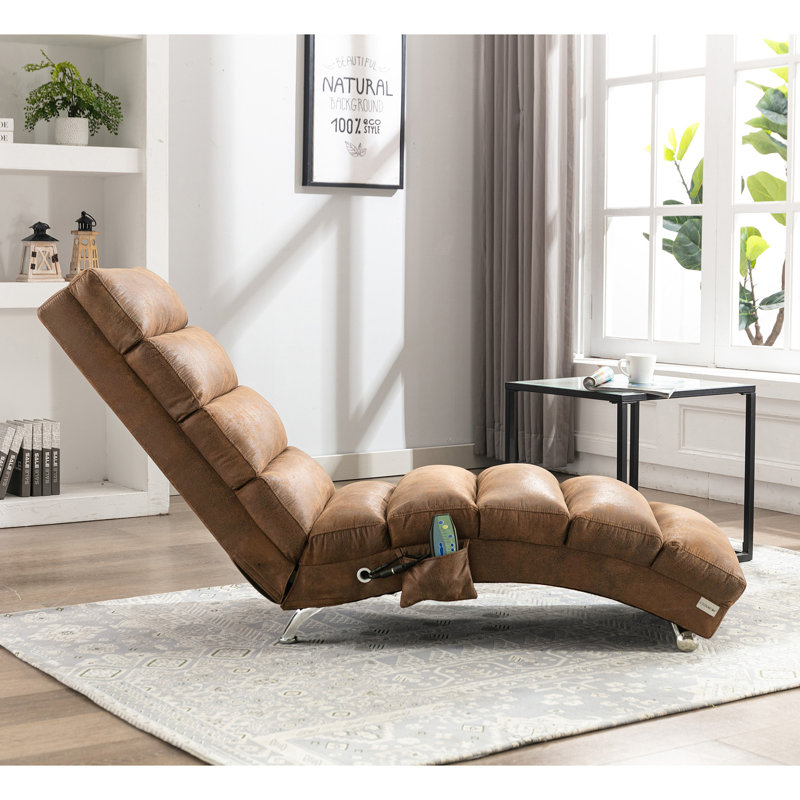 Massage Chaise Lounge Indoor With Remote Control,Ergonomic Electric Massage Long Lounger With 5 Modes For Office, Living Room,Bedroom