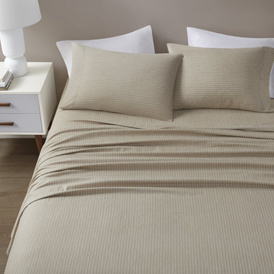 Oversized Flannel 100% Cotton 4 Piece Sheet Set