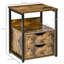 Table de bout avec 2 tiroirs HOMcom