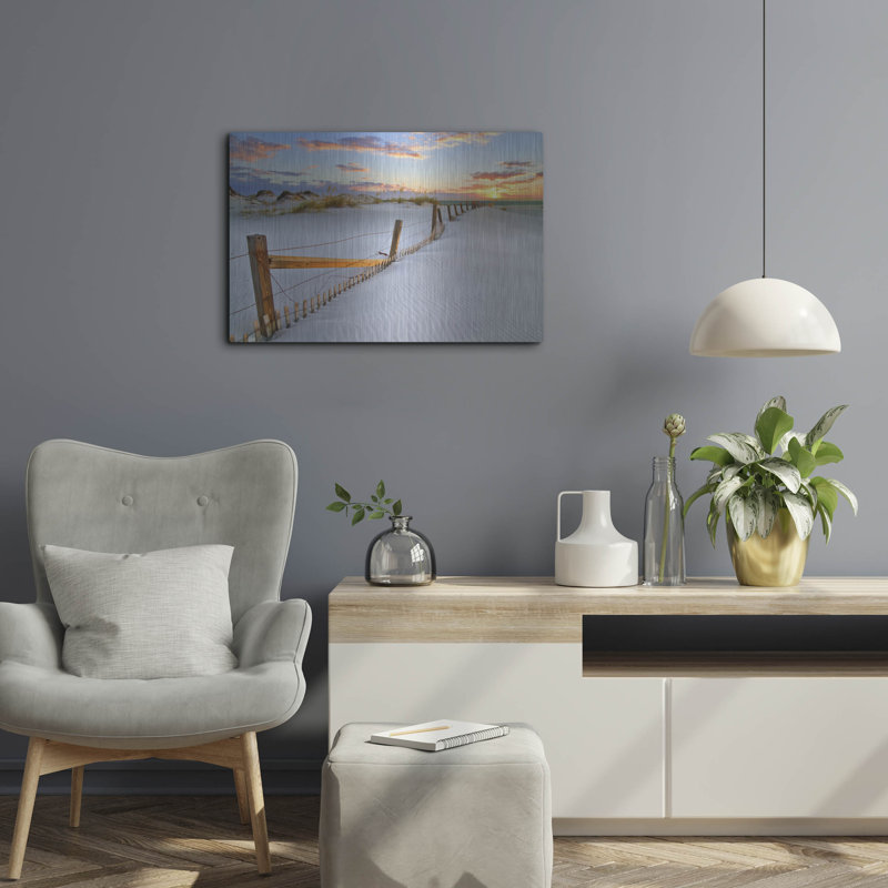 «White Sand Beach Sunset» par Ezra Tanner, H 16 po x l 24 po