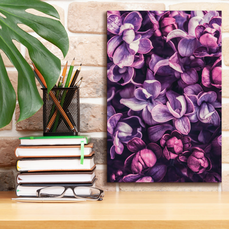 «Shades Of Purple» par Incado, art mural sur toile, H 18 po x l 12 po x P 0,75 po