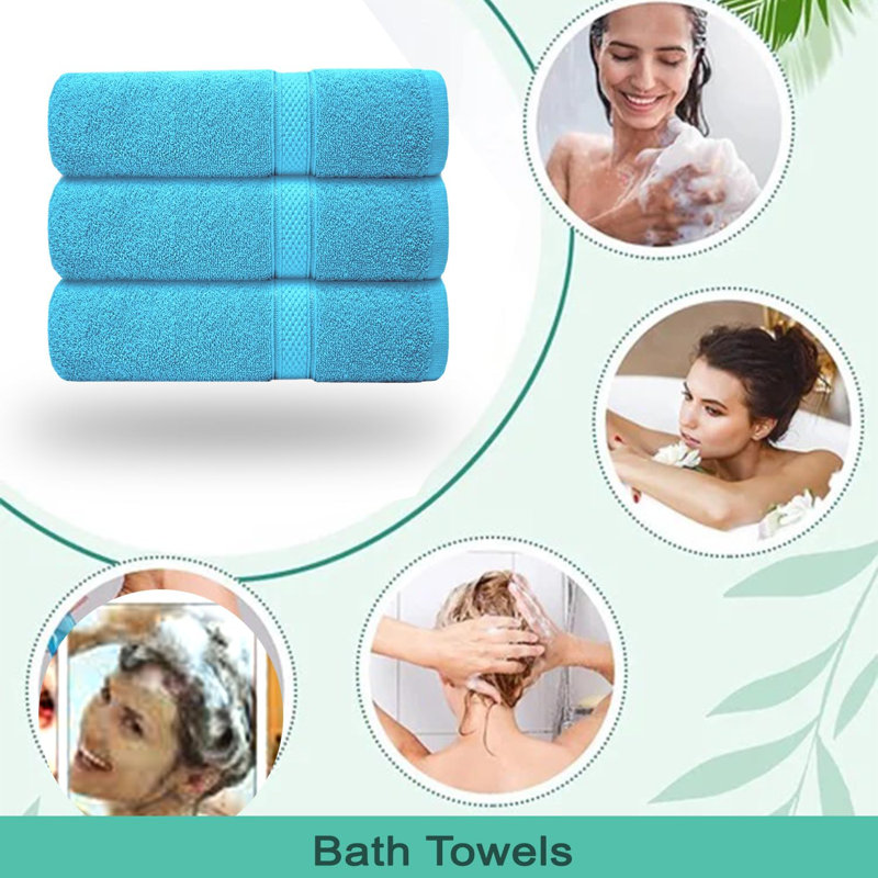 Nayelly Turkish Cotton Bath Towel, Aqua
