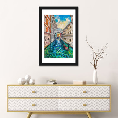 Venice. Where Hearts Sigh Wall Art Print - Framed Fine Art Paper