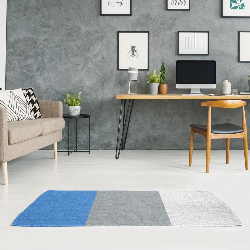 Tapis en poly à rayures de football tennessee, Rectangle 5 pi x 7 pi