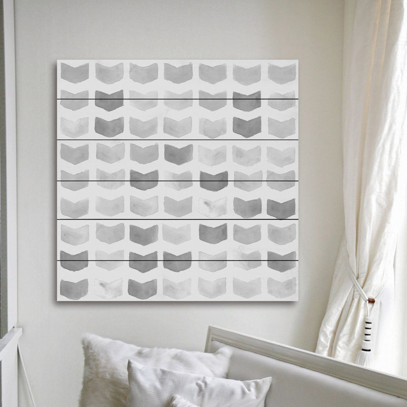 « follow the leader », reproduction d’art sur bois blanc, H 40 po x l 40 po x P 1,5 po