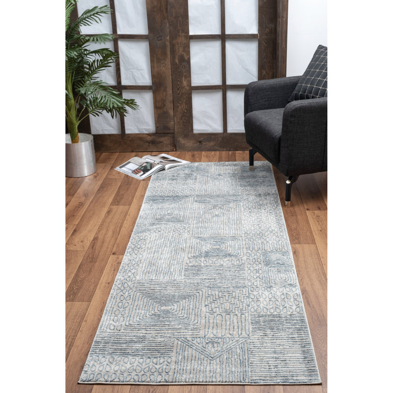 Elegance Blue Area Rug 2 Ft. X 3 - , , Easy To Maintain 2X3 Ft Pattern, And Stain Proof, Rectangle 1'11" x 3'