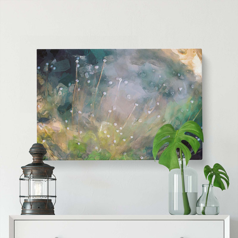 The Wild Flowers In Abstract - Wrapped Canvas Print, 35cm H x 50cm W x 3cm D