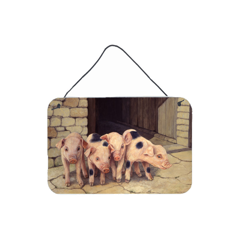 « porc porcelets » par daphné baxter, reproduction de la plaque d’impression