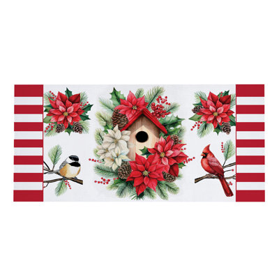 Tapis Poinsettia Birdhouse Sassafras
