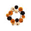 Couronne de citrouilles artificielles pour Halloween, petites citrouilles, décoration de table et murale pour l'automne et Thanksgiving.-2124131051