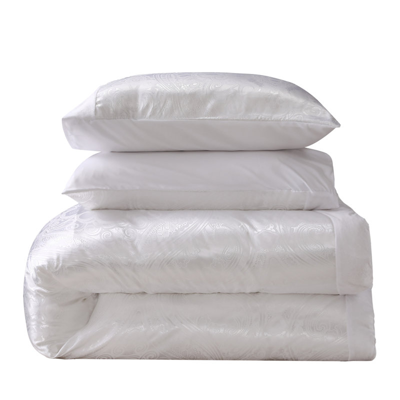 Garica Super King Duvet Cover Set, White, Double