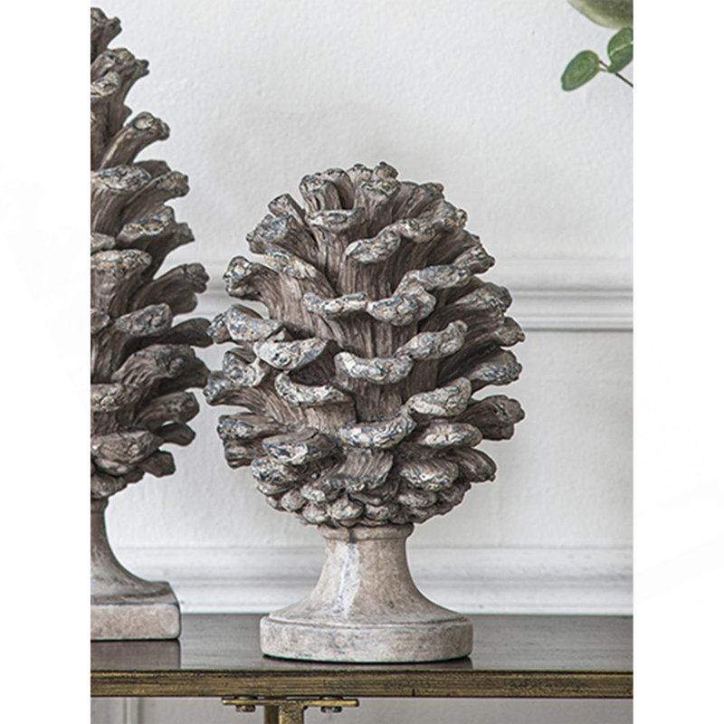D7x10.5" Table Decor, Pinecone