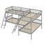 L-Shaped Bunk Bed With Ladder-1904351953