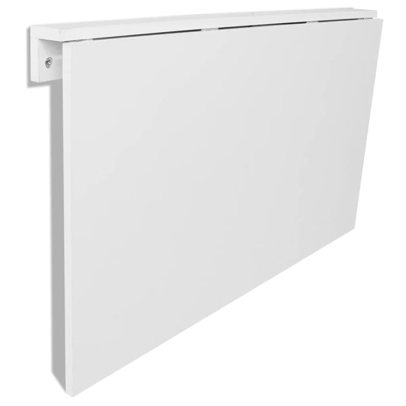 Folding Table White Engineered wood Compact Foldable