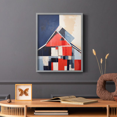 Paysages série Cxxix - reproduction encadrée de qualité supérieure - prête à être accrochée - aucun clou requis