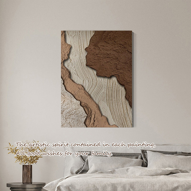 Art mural Mid-Century moderne en toile pour salon, H 39,37 po x l 27,56 po