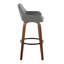 Tabouret de bar et de comptoir à hauteur fixe Cassiopeia avec pieds en bois cintré-94885246-94885248-94885243