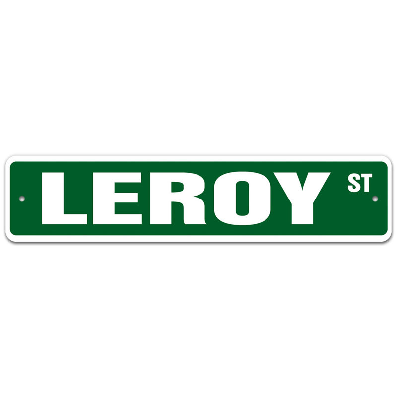 Plaque de rue Stamatina, H 4 po x l 18 po x P 0,1 po
