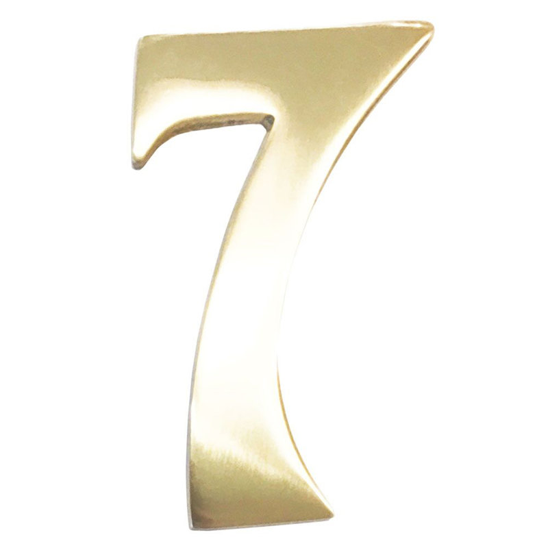 3 po numéro de maison à fixation flottante, 7
